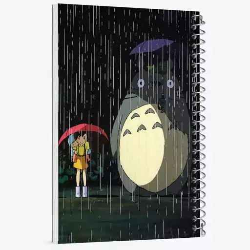 دفتر مشق 100 برگ خندالو طرح توتورو و ساتسوکی انیمه توتورو Totoro  کد 12819