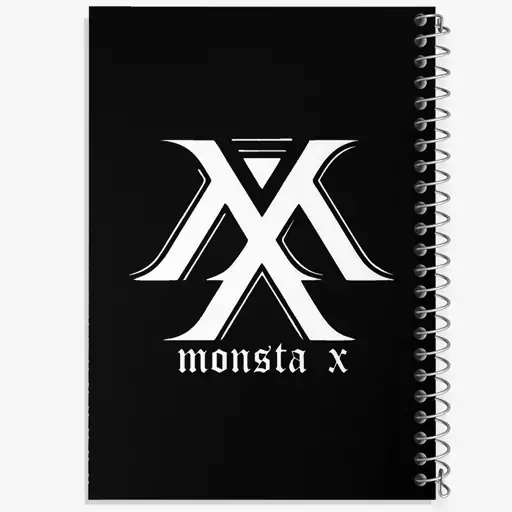 دفتر مشق 100 برگ خندالو طرح گروه مانستا اکس MONSTA X  کد 12258