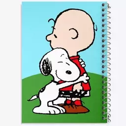 دفتر مشق 100 برگ خندالو طرح انیمیشن اسنوپی Snoopy  کد 13877