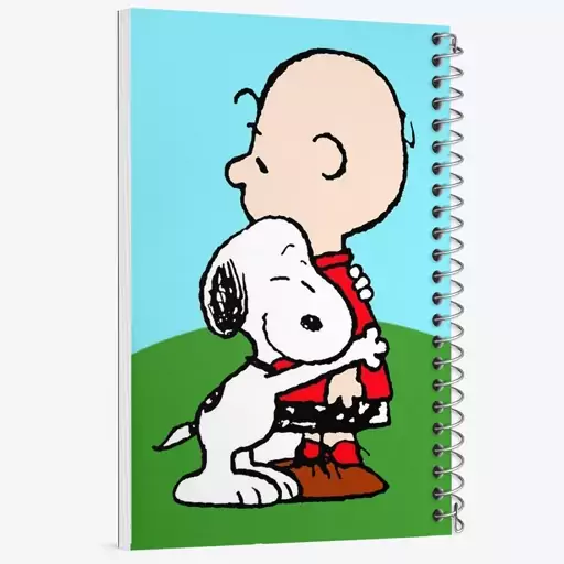 دفتر مشق 100 برگ خندالو طرح انیمیشن اسنوپی Snoopy  کد 13877