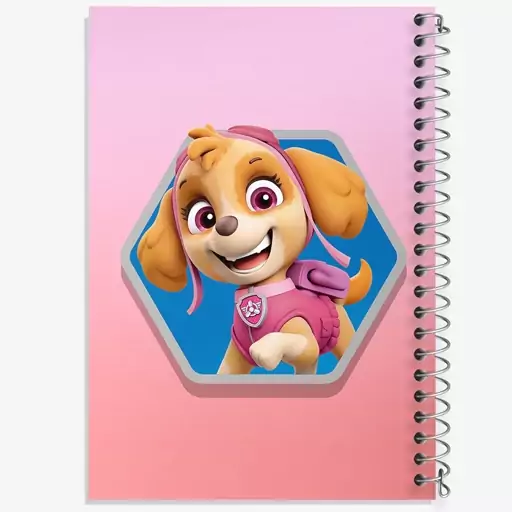 دفتر مشق 100 برگ خندالو طرح اسکای سگ های نگهبان Paw Patrol  کد 12589