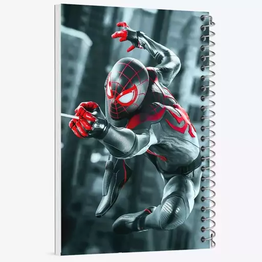 دفتر مشق 100 برگ خندالو طرح مرد عنکبوتی Spider Man  کد 13158