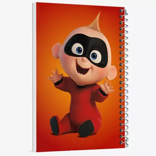 دفتر مشق 50 برگ خندالو طرح شگفت انگیزان The Incredibles  کد 1843