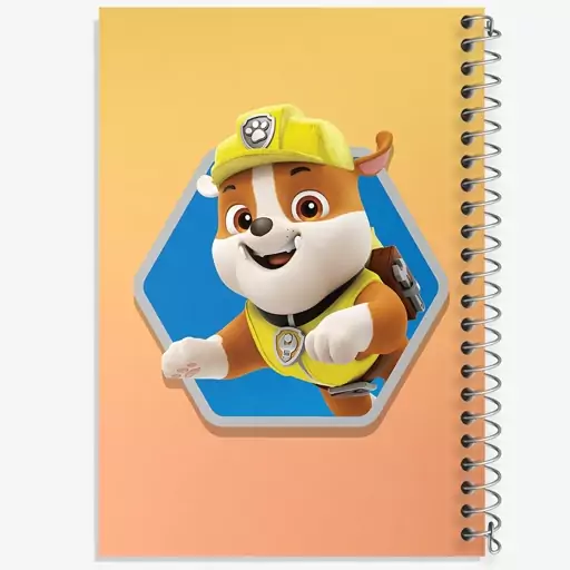 دفتر مشق 100 برگ خندالو طرح رابل سگ های نگهبان Paw Patrol  کد 12587