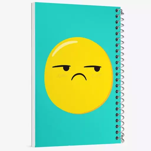 دفتر مشق 50 برگ خندالو طرح ایموجی Emoji  کد 2996