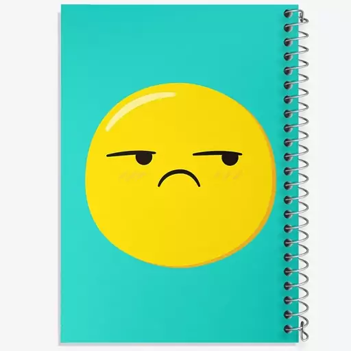 دفتر مشق 50 برگ خندالو طرح ایموجی Emoji  کد 2996