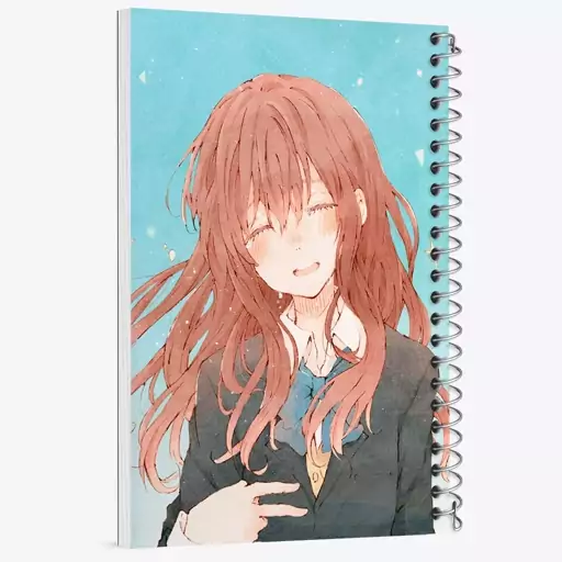 دفتر مشق 100 برگ خندالو طرح شوکو نیشیمیا انیمه سایلنت ویس A Silent Voice  کد 15773