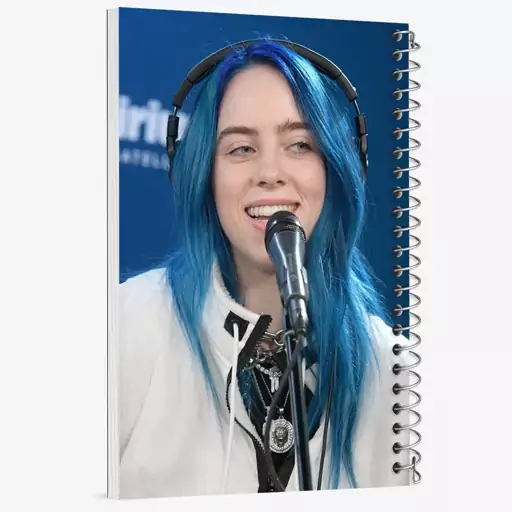 دفتر مشق 100 برگ خندالو طرح بیلی آیلیش Billie Eilish  کد 19138