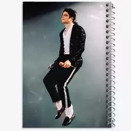 دفتر مشق 100 برگ خندالو طرح مایکل جکسون Michael Jackson  کد 19249