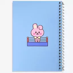 دفتر مشق 100 برگ خندالو طرح کوکی BT21 Cooky کد 18657