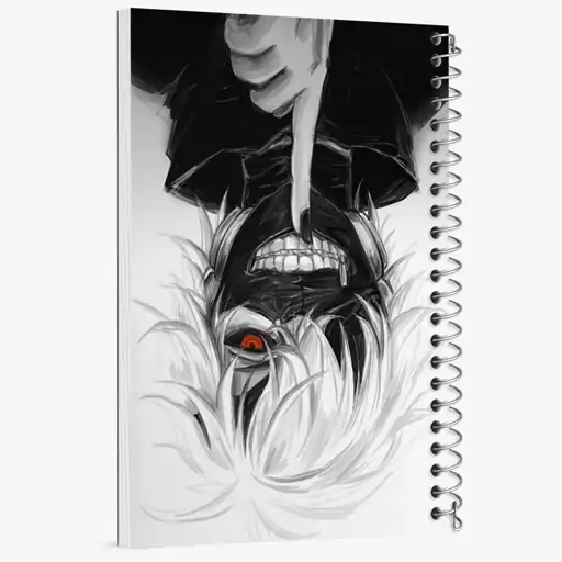 دفتر مشق 50 برگ خندالو طرح کانکی کن انیمه توکیو غول Tokyo Ghoul  کد 11901