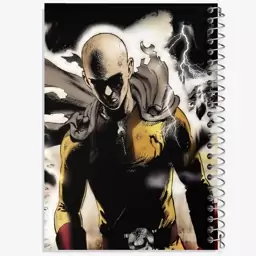 دفتر مشق 50 برگ خندالو طرح سایتاما انیمه مرد تک مشتی One Punch Man  کد 11356