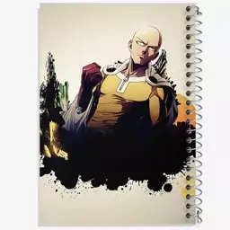 دفتر مشق 50 برگ خندالو طرح  سایتاما انیمه مرد تک مشتی One Punch Man  کد 11340