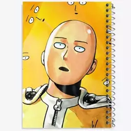 دفتر مشق 50 برگ خندالو طرح سایتاما انیمه مرد تک مشتی One Punch Man  کد 11387