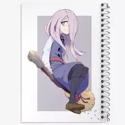 دفتر مشق 100 برگ خندالو طرح سوسی انیمه جادوگران کوچک Little Witch Academia  کد 22925