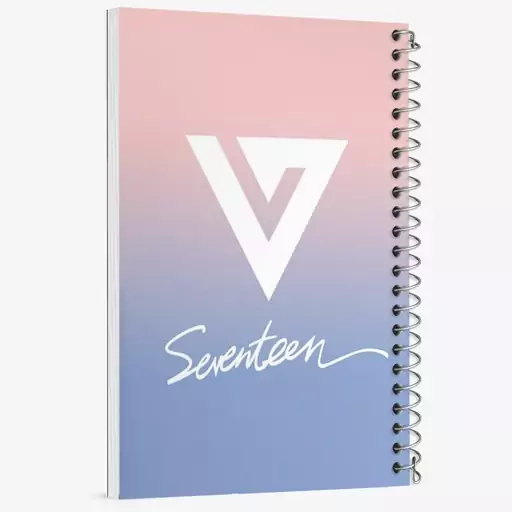 دفتر مشق 100 برگ خندالو طرح گروه سونتین Seventeen  کد 21659