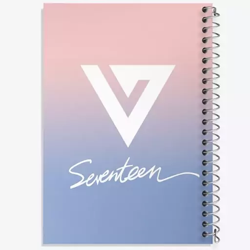 دفتر مشق 100 برگ خندالو طرح گروه سونتین Seventeen  کد 21659