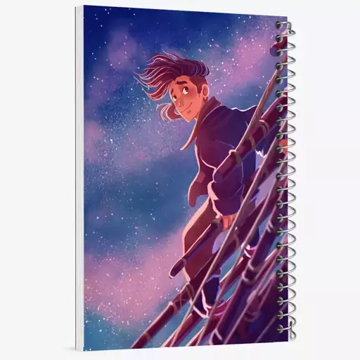 دفتر مشق 50 برگ خندالو طرح انیمیشن سیاره گنج Treasure Planet  کد 13757