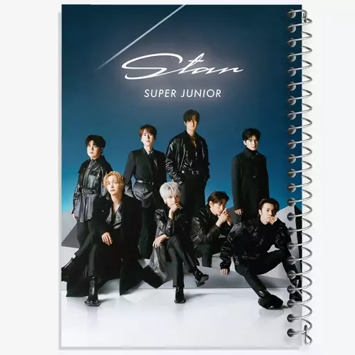 دفتر مشق 100 برگ خندالو طرح گروه سوپر جونیور Super Junior  کد 21490