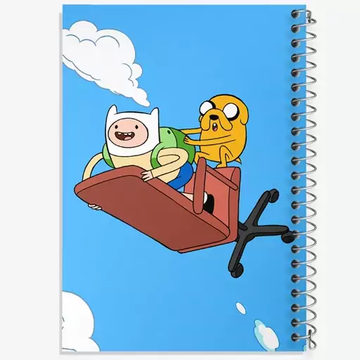 دفتر مشق 100 برگ خندالو طرح جیک و فین وقت ماجراجویی Adventure Time  کد 20832