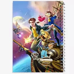 دفتر مشق 50 برگ خندالو طرح انیمیشن سیاره گنج Treasure Planet  کد 13760