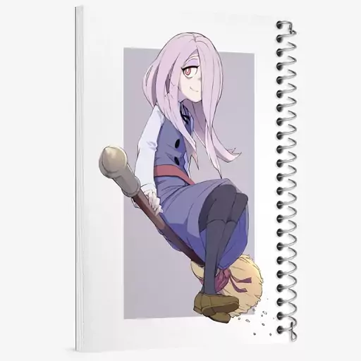 دفتر مشق 100 برگ خندالو طرح سوسی انیمه جادوگران کوچک Little Witch Academia  کد 22925