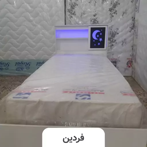 تخت خواب دو نفره (عرض 160) مدل تیدا - رنگبندی 20 عددی