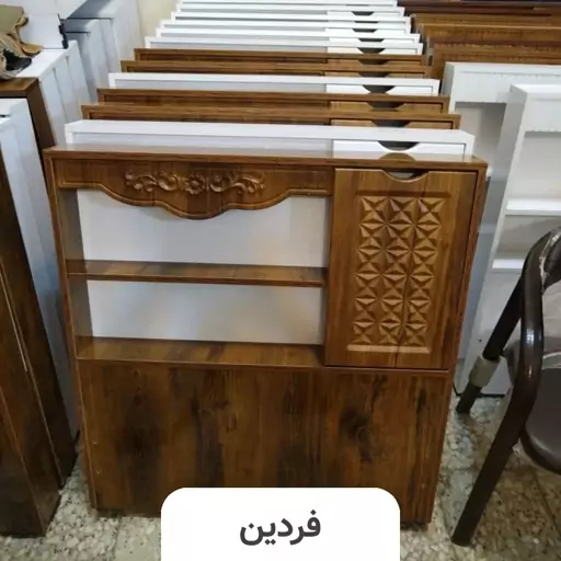 تخت خواب دو نفره (عرض 160) مدل ترمه - رنگبندی 20 عددی