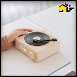 اسپیکر ساعت دار گرامافون مدل Vinyl