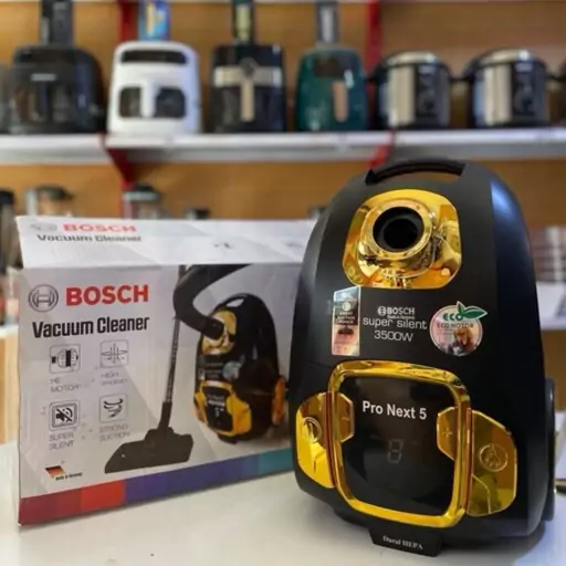 جاروبرقی بوش جارو برقی بوش (Bosch) آلمان (3500) وات پرقدرت و بیصدا بدنه مات میله کنفی super silent 3500watt ارسال رایگان