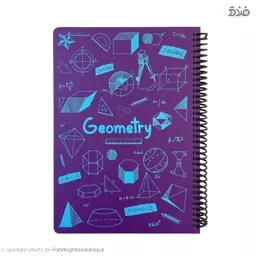 دفتر مشق موضوعی 100 برگ، طرح هندسه (Geometry)، از برند دات نوت (Dot Note)، جلد گالینگور (سخت)