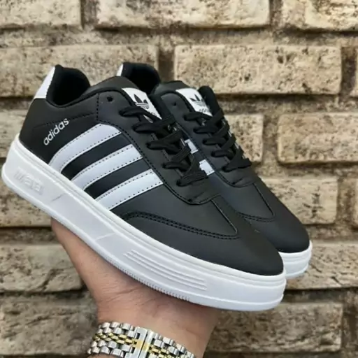 کتونی آدیداس سامبا مشکی سفید کرم دخترانه زنانه کفش ونس اسپرت اسپورت ادیداس ADIDAS SAMBA طبی شیک لژدار لژ دار سبک هفتانه 