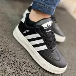 کتونی آدیداس سامبا مشکی سفید کرم زنانه دخترانه کفش ونس اسپرت اسپورت ادیداس ADIDAS SAMBA طبی کرمی لژدار لژ دار سبک هفتانه