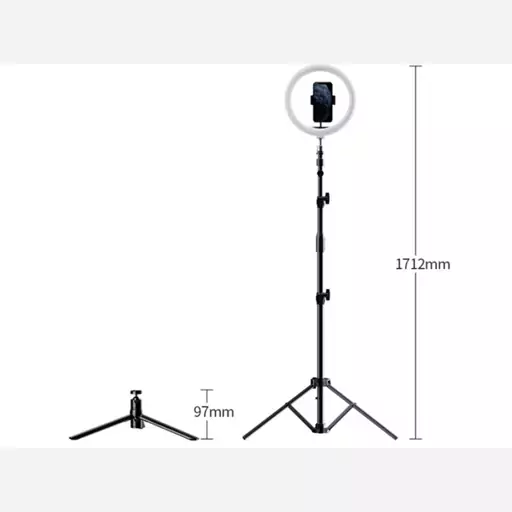 سه پایه 801 مناسب گوشی ، دوربین و رینگ لایت 