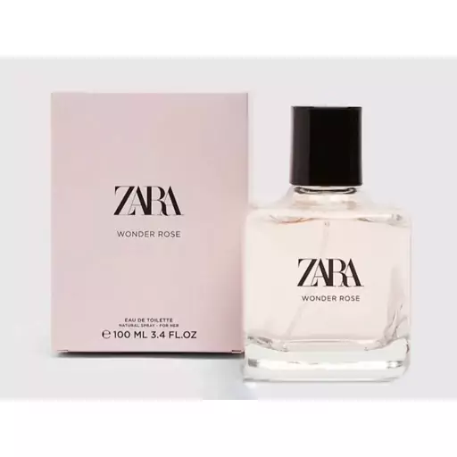 عطر زنانه برند اسپانیایی ZARA مدل WONDER ROSE سایز 100 میل عطر زارا 