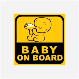 برچسب استیکر بدنه خودرو طرح Baby On Board کودک در خودرو2