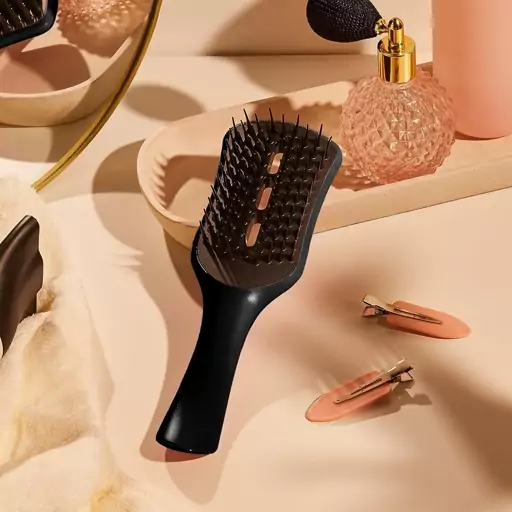 برس گره باز کن تنگل تیزر رنگ مشکی مدل Tangle Teezer Ultimate Blow Dry Brush