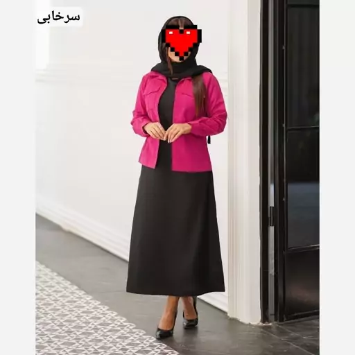 ست کت سارافون زنانه مدل مریم جنس سارافون مخمل ساده درجه یک و جنس کت میکرو درجه یک