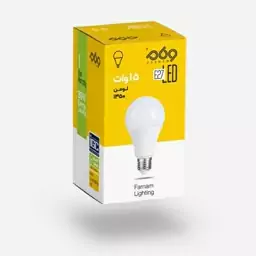 لامپ حبابی ال ای دی 15 وات A Shape Bulb رنگ آفتابی مهتابی و صدفی 18 ماه گارانتی 