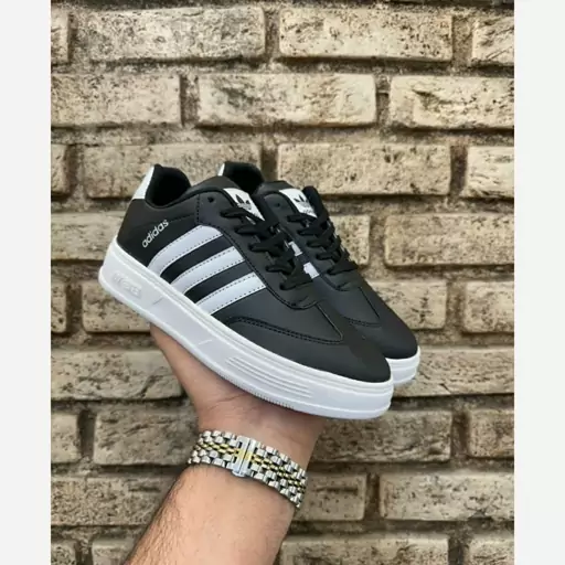 کتونی آدیداس سامبا مشکی سفید کرم زنانه دخترانه کفش ونس اسپرت اسپورت ادیداس ADIDAS SAMBA طبی کرمی شیک لژدار لژ دار سبک 23