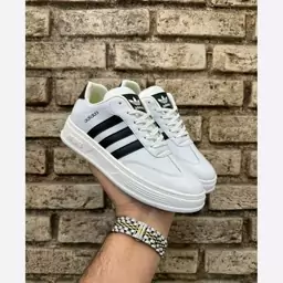 کتونی آدیداس سامبا سفیدمشکی کرم زنانه دخترانه کفش ونس اسپرت اسپورت ادیداس ADIDAS SAMBA طبی کرمی شیک لژدار لژ دار سبک 23