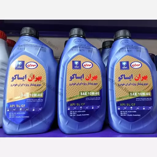 روغن موتور یک لیتری 10W40 سوپر پیشتاز بهران ایساکو