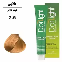رنگ موی بلوند طلایی 7.5 دورلایت 100 میل