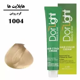 رنگ موی هایلایت کرم روشن 1004 دورلایت 100 میل