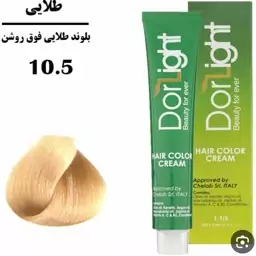  رنگ موی 100میل شماره 10.5 (بلوندطلایی فوق روشن)دورلایت 