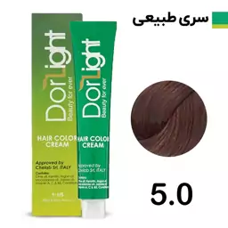 رنگ موی قهوه ای روشن شماره 5.0 دورلایت 100 میل