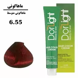 رنگ موی گیاهی دورلایت شماره 6،55 ماهگونی   