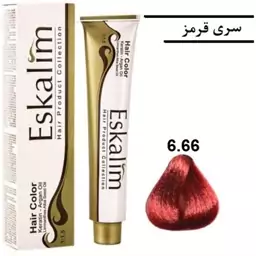 رنگ مو اسکالیم شماره 6.66 حجم 100 میلی لیتر رنگ بلوند شرابی قرمز تیره