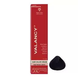 رنگ مو والانسی VALANCY ولنسی سری دودی مشکی پر کلاغی C1