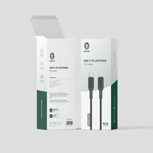 Green Lion USB-C to Lightning TPE Cable - 3-Meters کابل